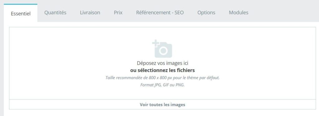 Comment ajouter une image sur PrestaShop ?